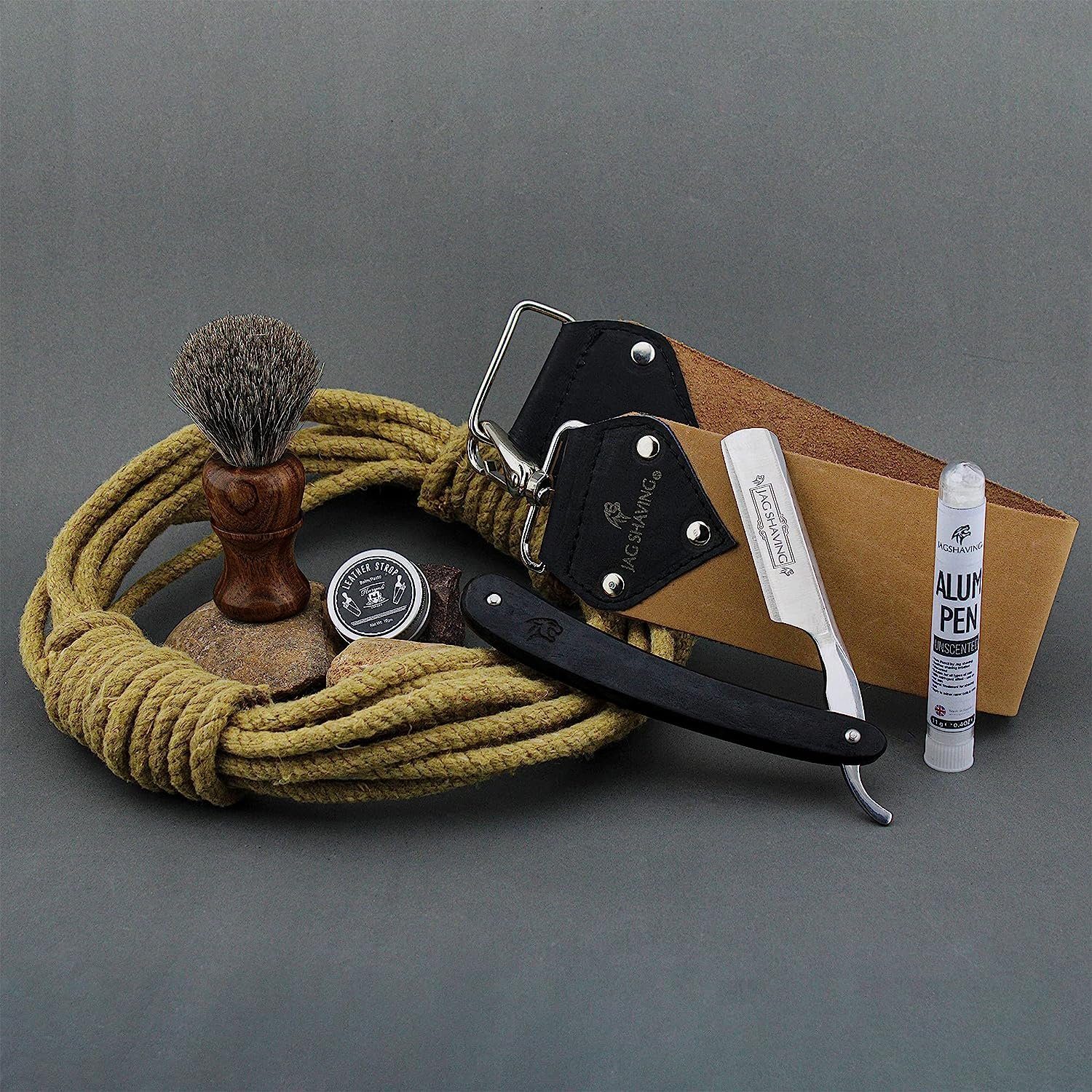 JAG SHAVING Rasierset JAG Shaving 5-teiliges Cut Throat Razor Rasierset für Männer