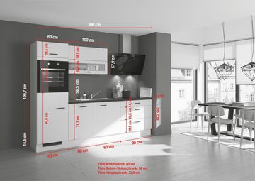 IMPULS KÜCHEN Küche "Prag", Ausrichtung wählbar, Schubkästen mit Soft-Close, vormontiert, wahlweise mit E-Geräten, mit Vollauszug, Breite 270 cm