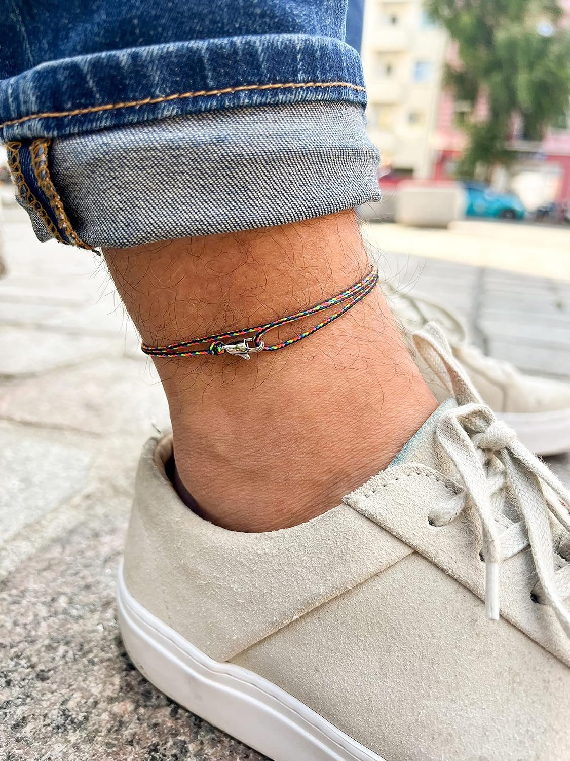 Made by Nami Fußkette Dünnes Wickelfußband Strand Festival Surfer-Schmuck, günstig online kaufen