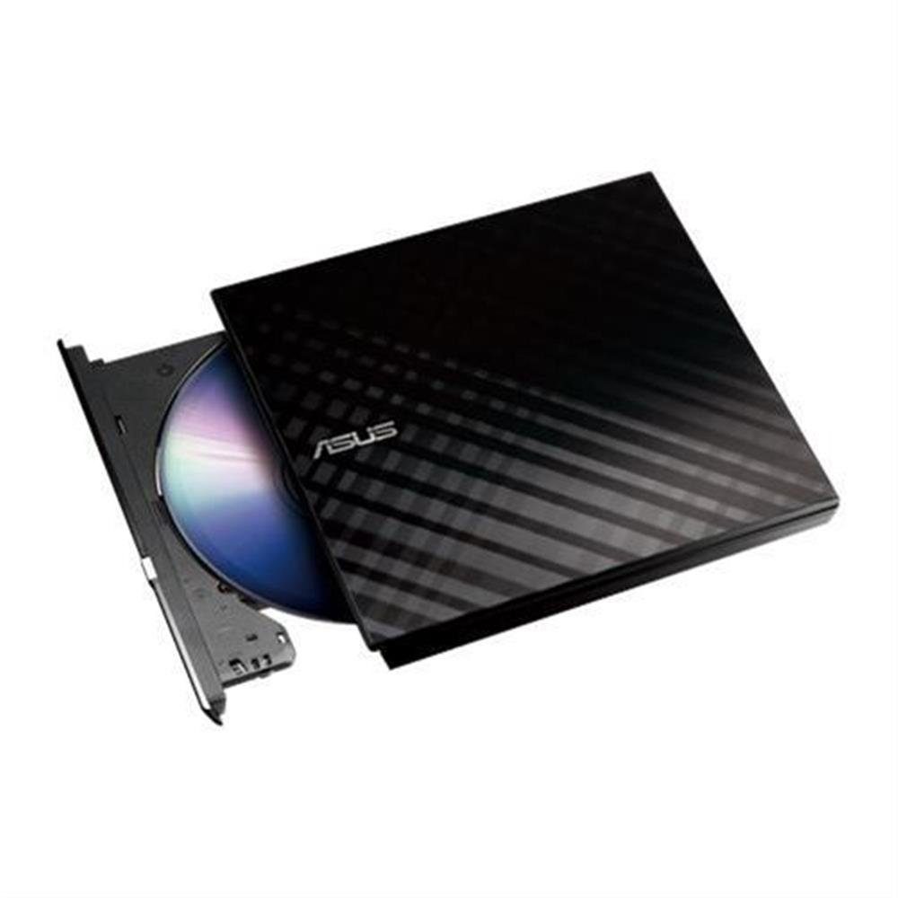 Asus SDRW-08D2S-U Lite DVD-Brenner (USB 2.0, BD 6x/DVD 8x/CD 24x, extern Slim schwarz Cyberlink Power2Go 5x DVD-RAM)