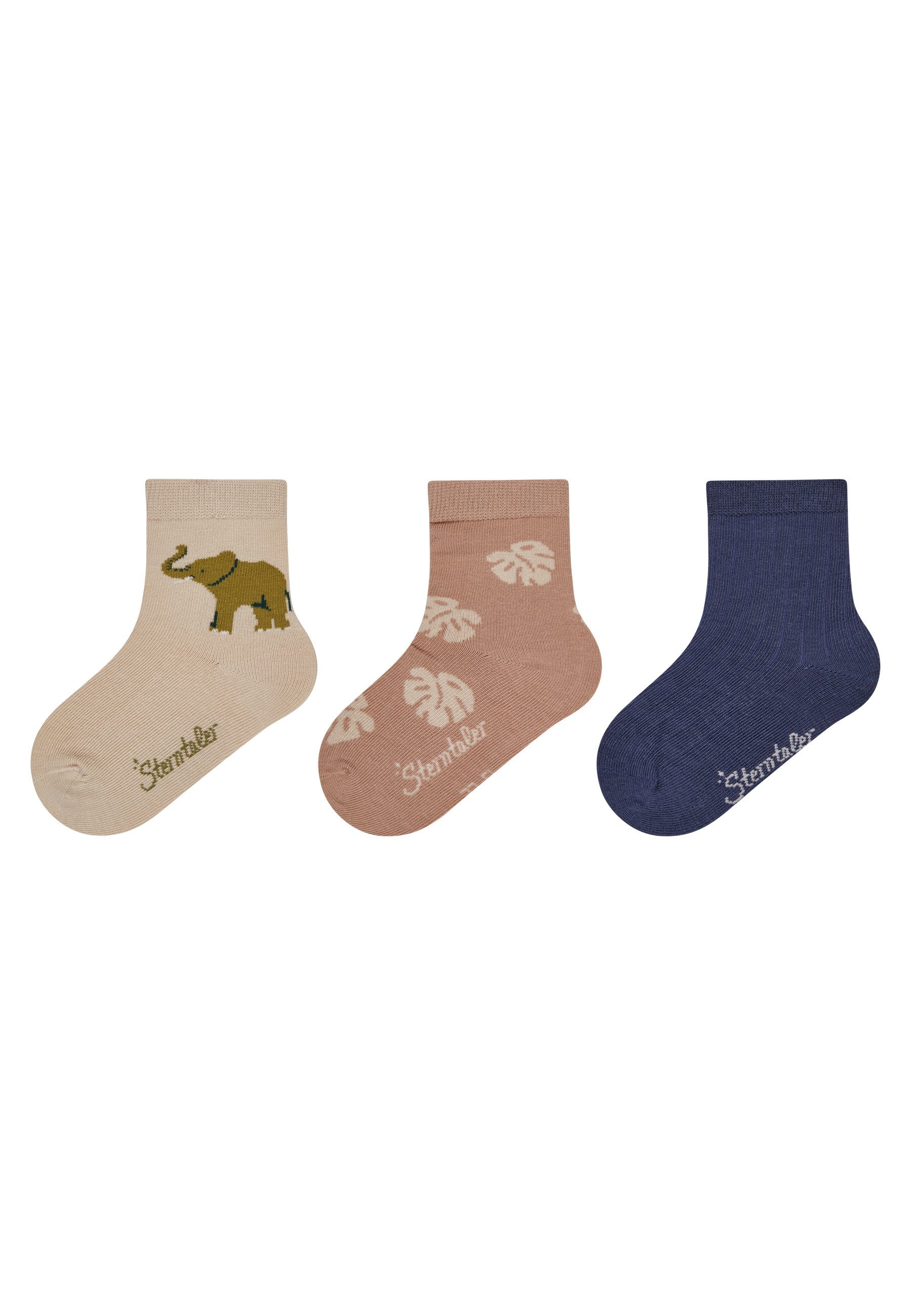 Feinsöckchen Socken 3er-Pack Elefant