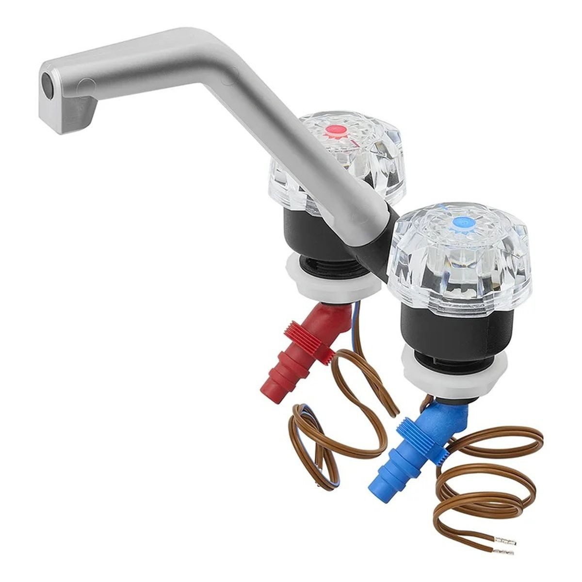 Moritz Elektrischer Wasserhahn Wasserhahn 12 V Camping Mischbatterie mit Drehknöpfen