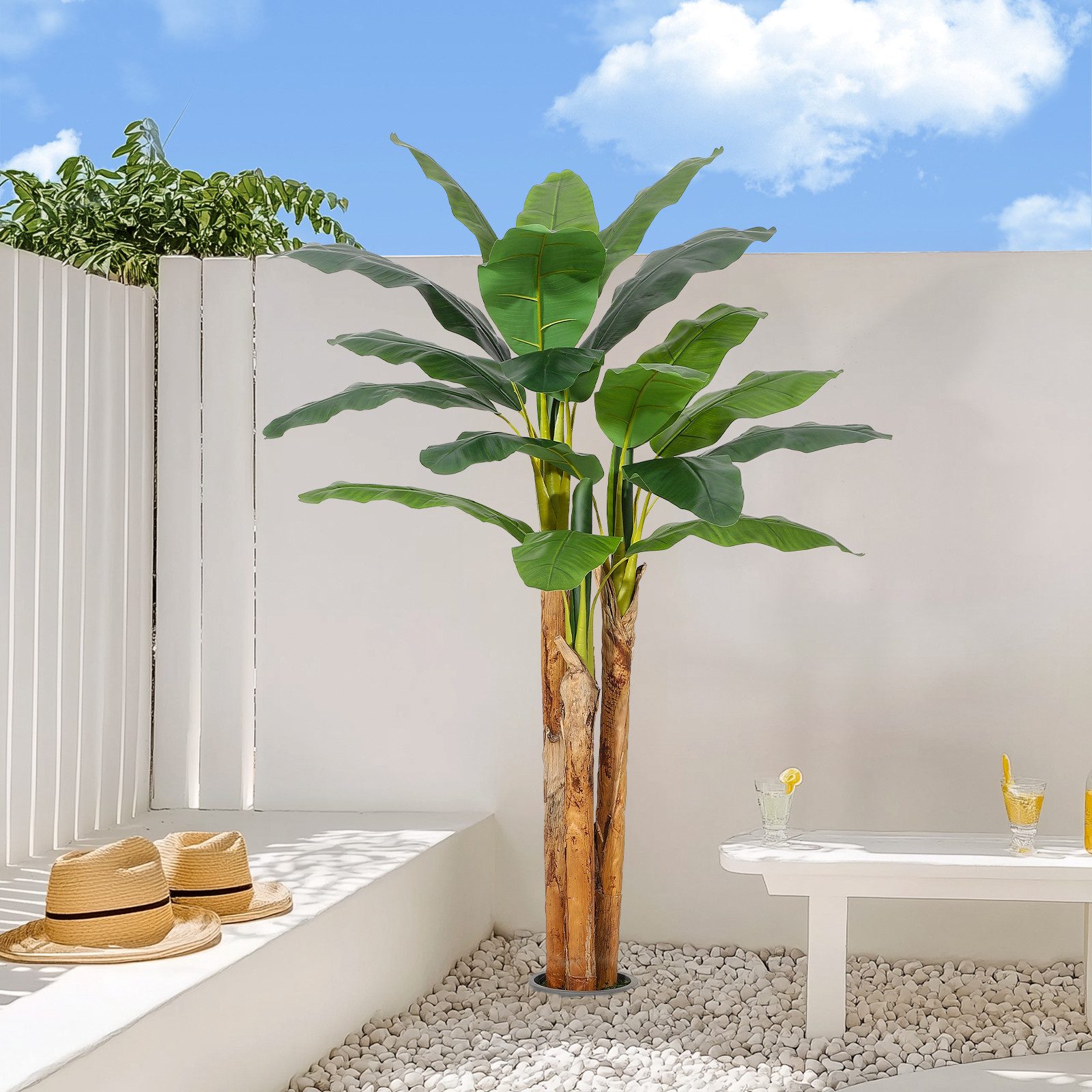 Kunstbaum 1.5/1.8m Künstliche Bananenbaum künstliche Pflanzen Bananenbaum, günstig online kaufen