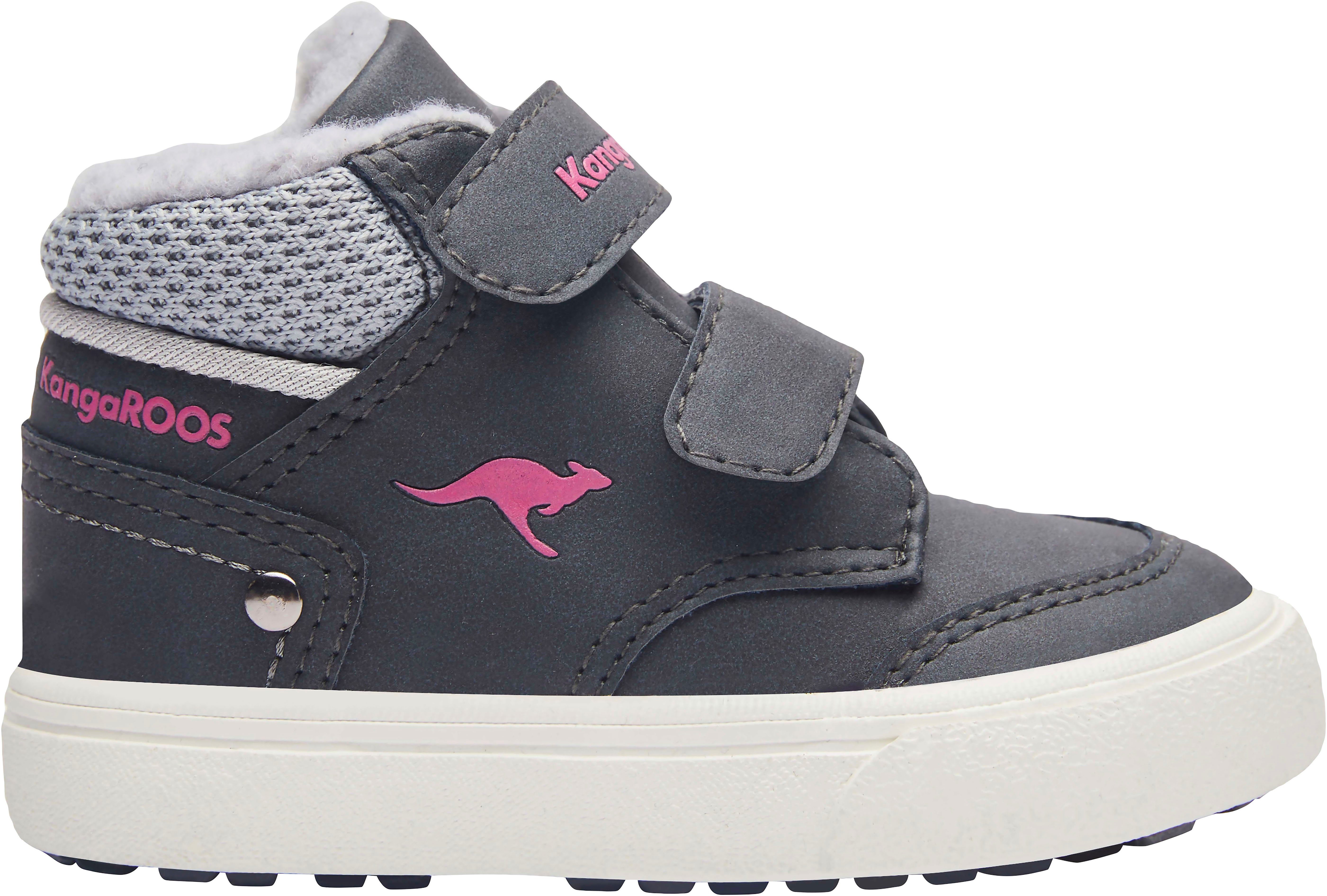 KangaROOS blau-pink V KaVu Primo Sneaker Klettverschluss mit