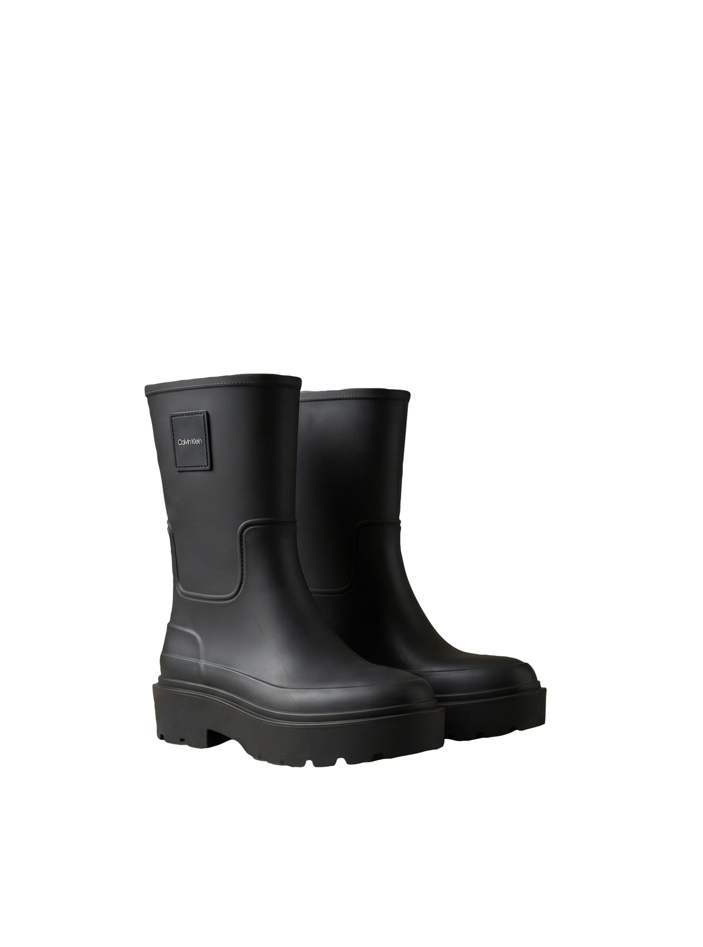 Calvin Klein RAINBOOT RUBBER Gummistiefel Regenstiefel, Regenboots mit Plateausohle und Logoschriftzug