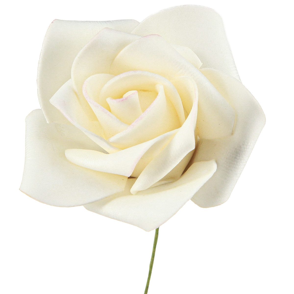 Kunstblume Foamrosen Creme 6cm 27 St Künstliche Deko Rosen Hochzeit, 27 Stück, Florists Products, Höhe 6 cm