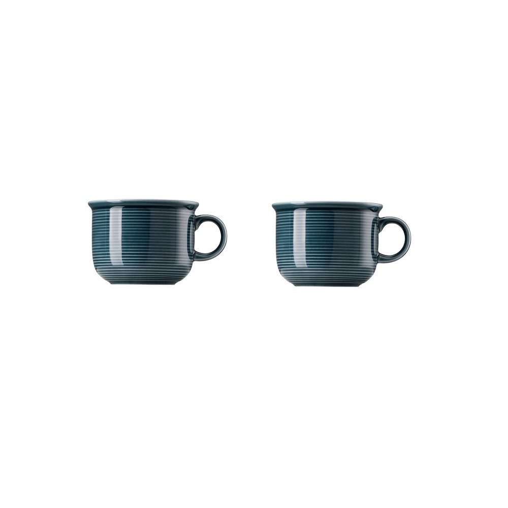 Thomas Porzellan Becher Thomas Trend Colour Night Blue Kaffeeobertasse 2er Set, Porzellan