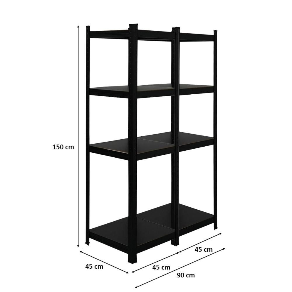 PROREGAL® Schwerlastregal MegaDeal 2x All Black günstig online kaufen