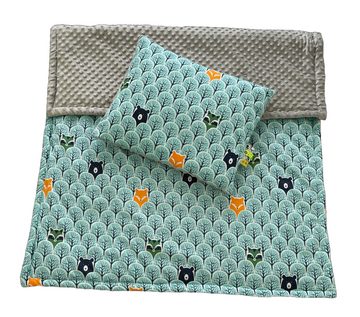 Kinderdecke Kinderdecke Krabbeldecke Kinderbettdecke 100x135cm, RoKo-Textilien, mit Bänder