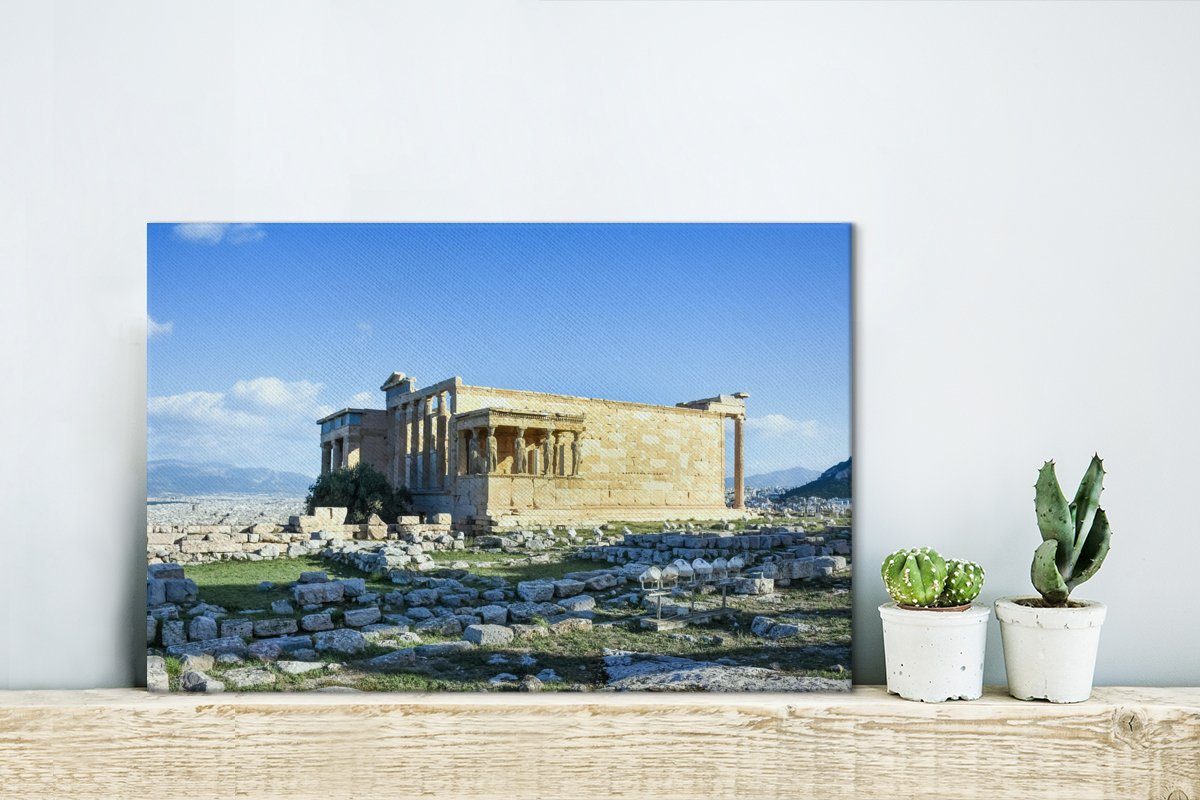 Leinwandbilder, Leinwandbild der 30x20 Akropolis, Aufhängefertig, auf Nike-Tempel St), Wanddeko, OneMillionCanvasses® Der (1 cm Wandbild