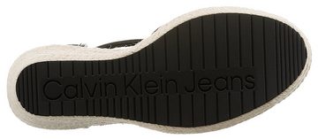 Calvin Klein Jeans Spangenpumps mit Bastbesatz