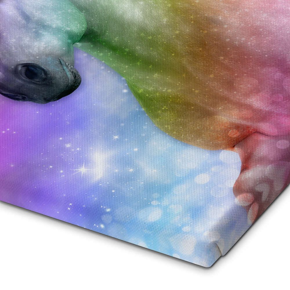 Posterlounge Wandbild Einhorn - Sei Authentisch, Dolphins DreamDesign, erhältlich als Poster, Leinwandbild, Wandsticker oder Acrylglasbild