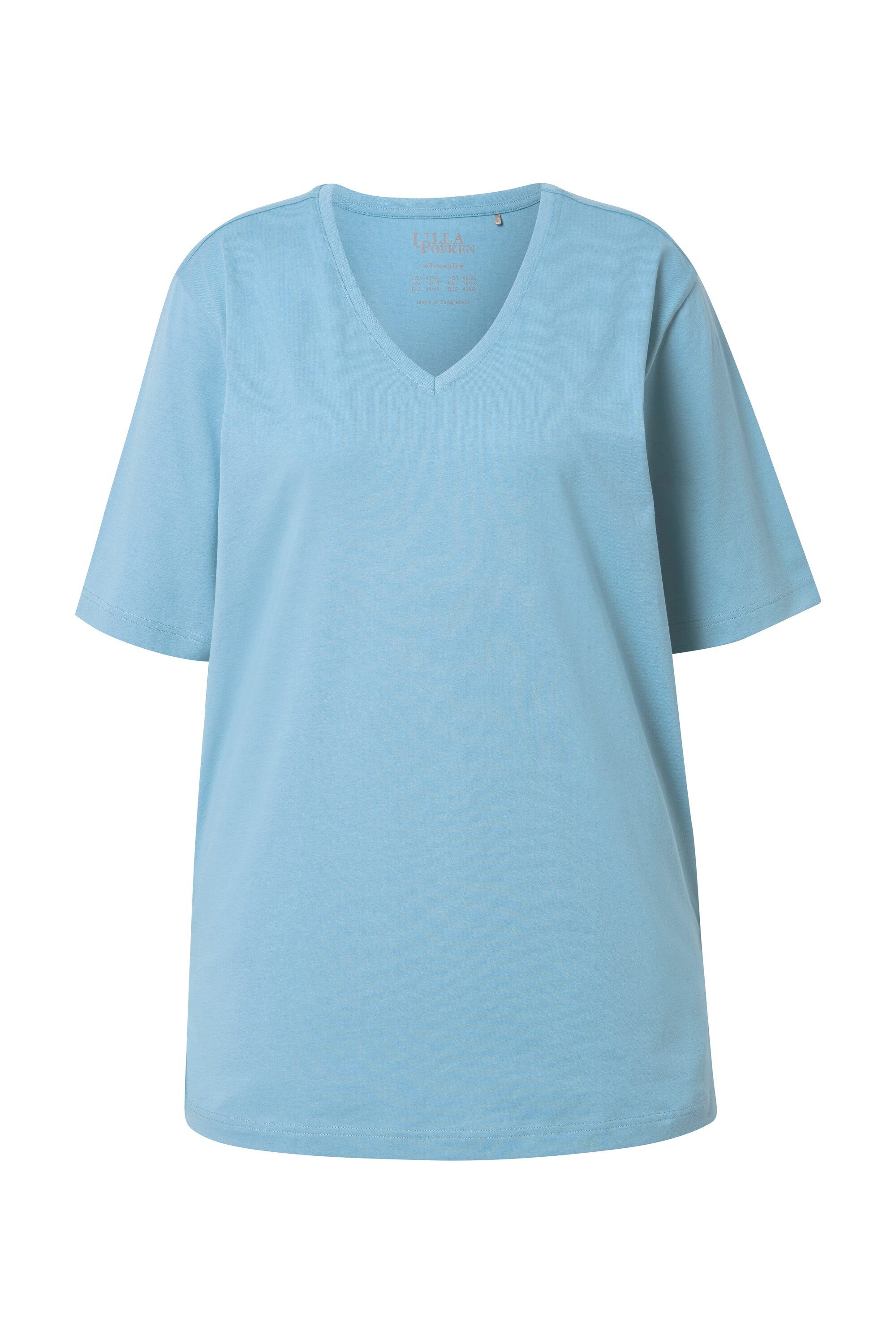 Ulla Popken T-Shirt T-Shirt V-Ausschnitt Relaxed günstig online kaufen