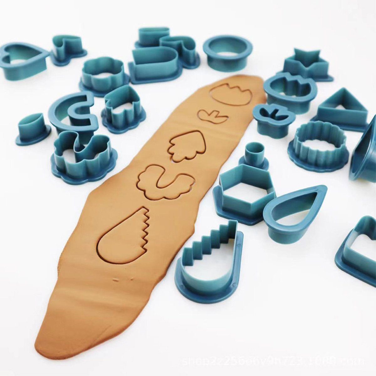 Schmuckherstellung Blau Clay Modellierwerkzeug Ausstecher Set,Kunststoff,für Jormftte Ohrringe Polymer