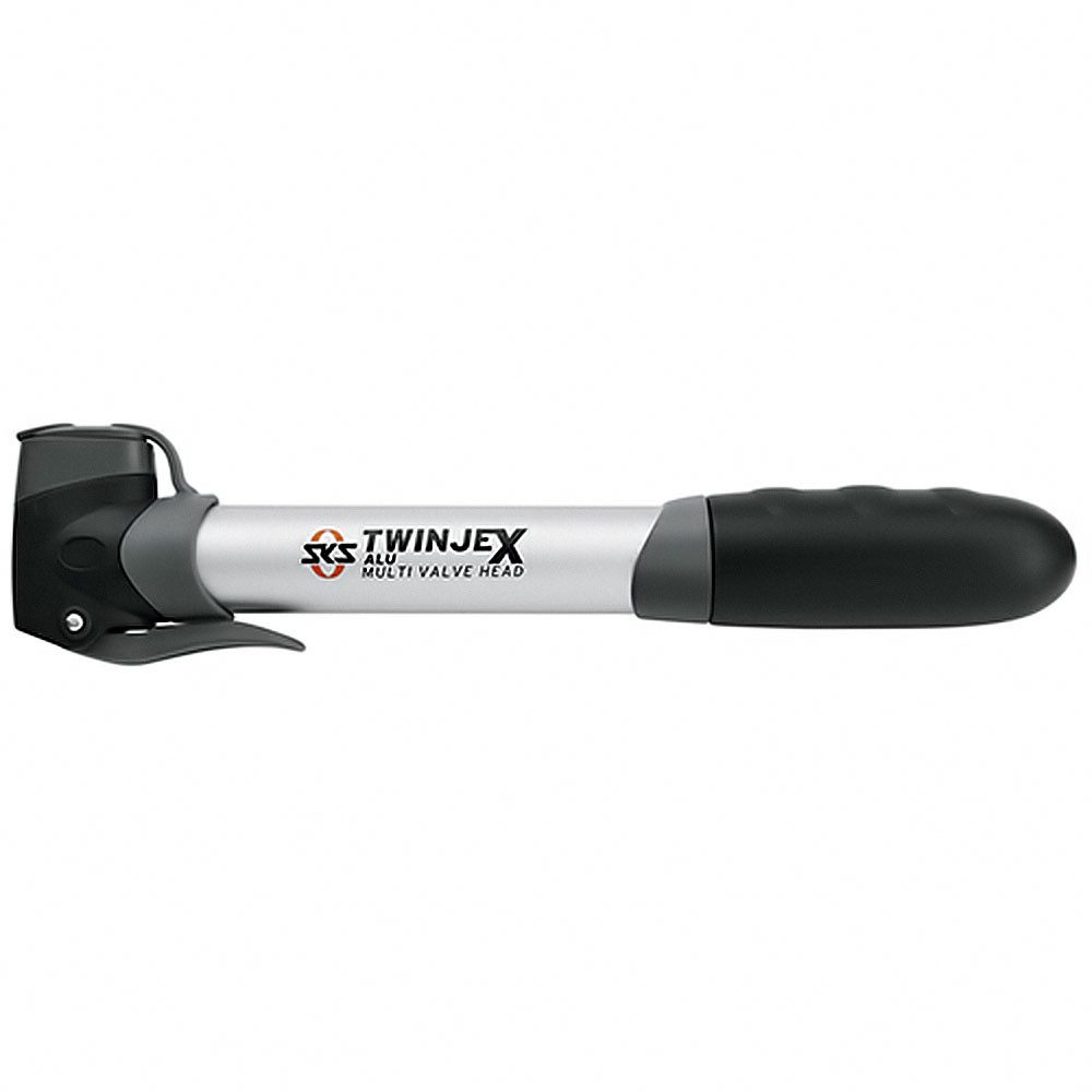 Luftpumpe SKS TWINJEX ALU BASE-LINE schwarz silber Fahrrad
