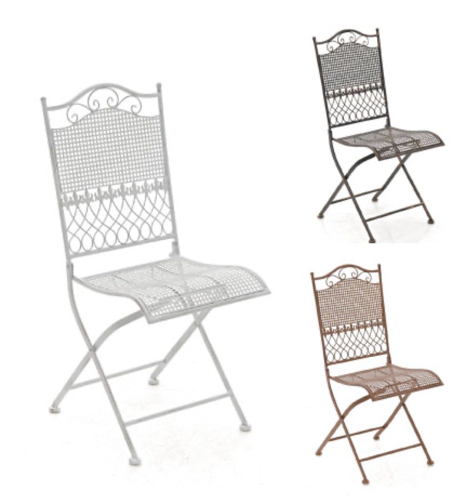 - bronze und x 1 TPFGarden - Balkonstuhl, Eisen, Maße Terrasse St), 41 91cm Gartenstuhl Balkon, - Farbe: für handgefertigtem 50 x (TxBxH): Metallstuhl (Hochwertiger Klappstuhl Garten, Kirstin stabiler aus