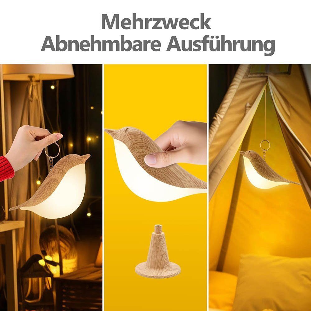 MUPOO LED Nachtlicht LED Nachtlicht, Nachttischlampen mit Touch-Steuerung, für Schlafzimmer Büro College Wohnheim Zimmer Küche