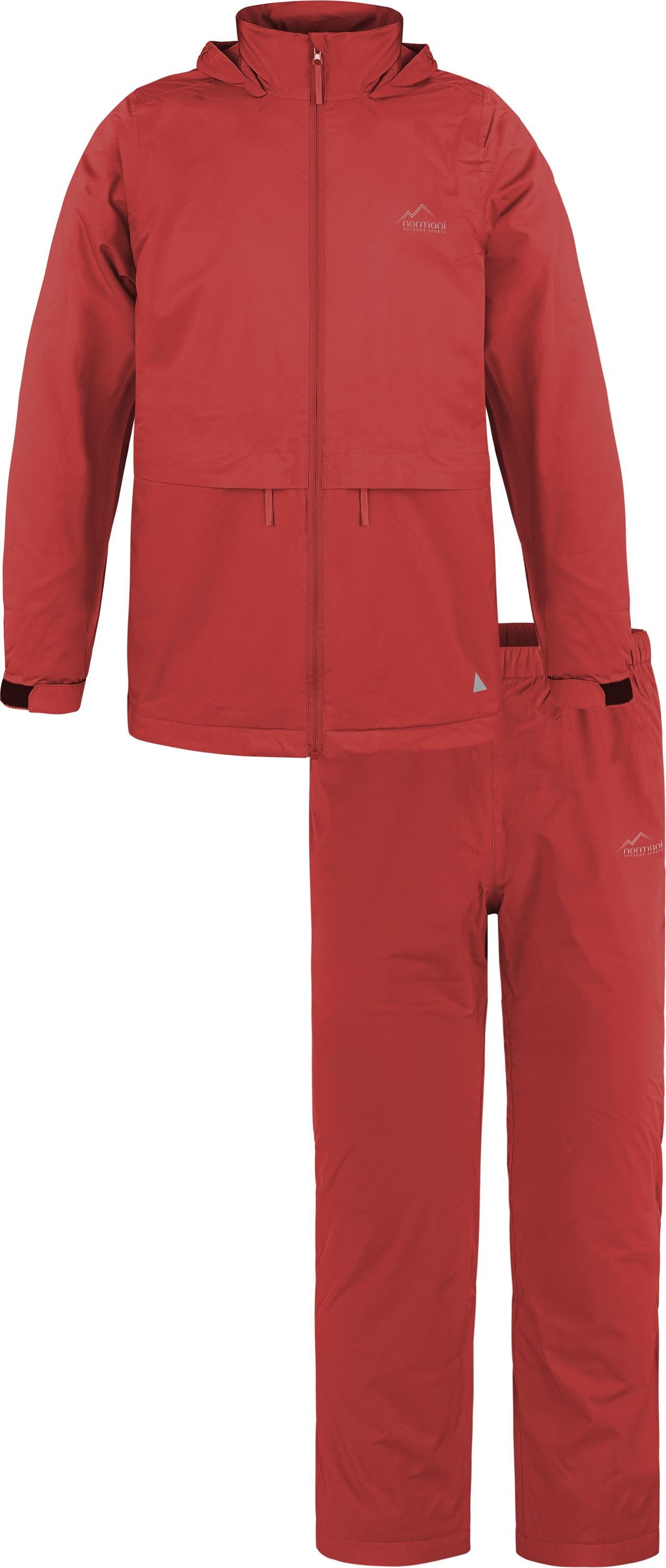 normani Regenjacke Kinder Regenanzug Regenjacke und Regenhose Kinder 2-Teiliges Regen-Set mit Fleecefutter für Junge und Mädchen