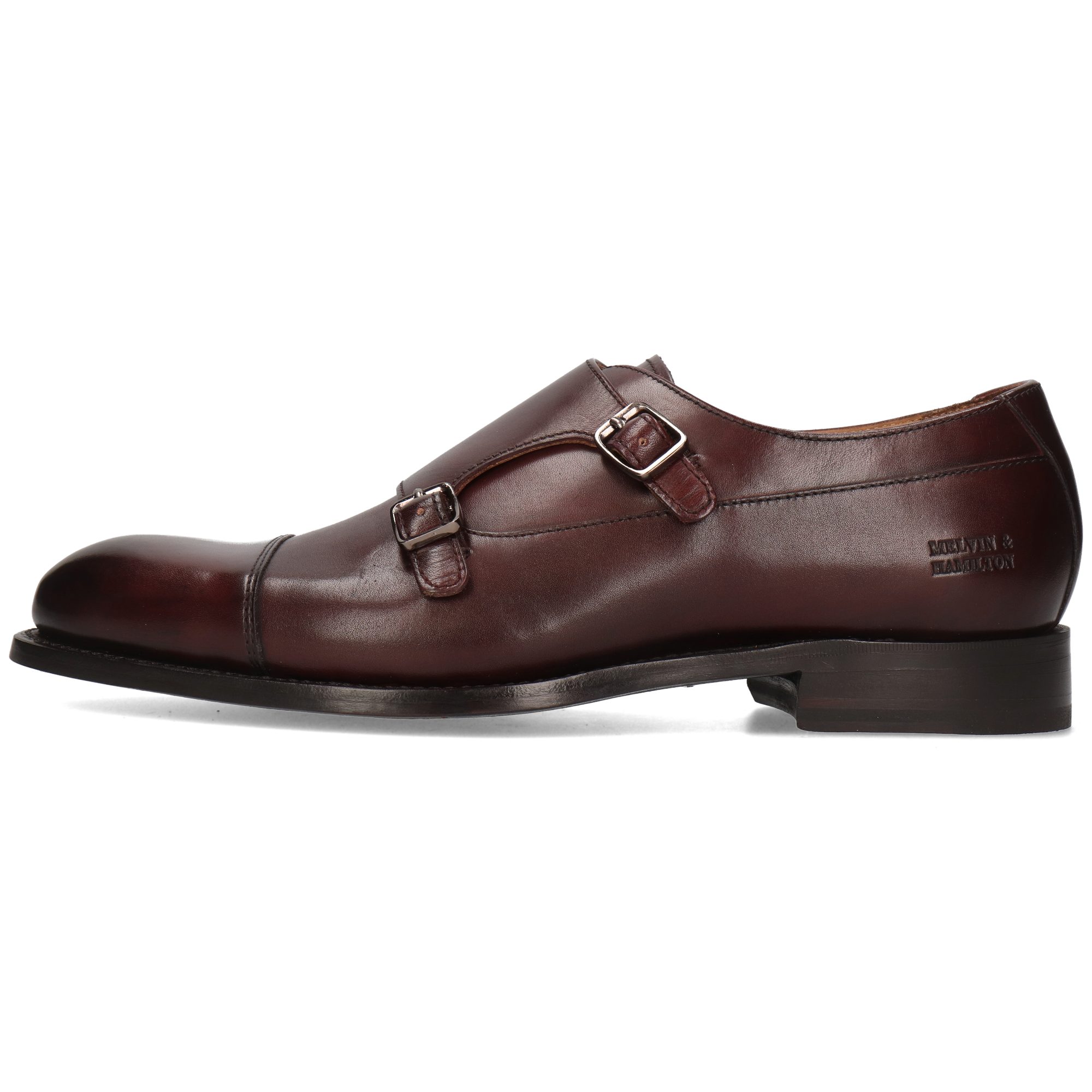 Melvin & Hamilton Benet 3 Leder-Monk Schuhe für Herren Schnürschuh Flache Absätze, Echtes Leder, Goodyear