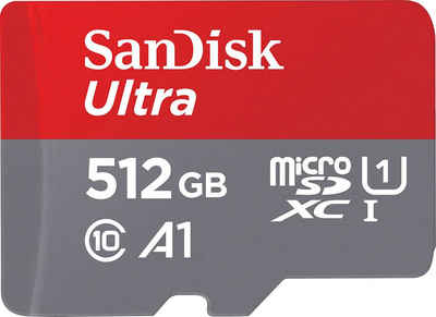 Sandisk »Ultra® microSDXC 512GB« Speicherkarte (512 GB, UHS-I Class 10, 120 MB/s Lesegeschwindigkeit)
