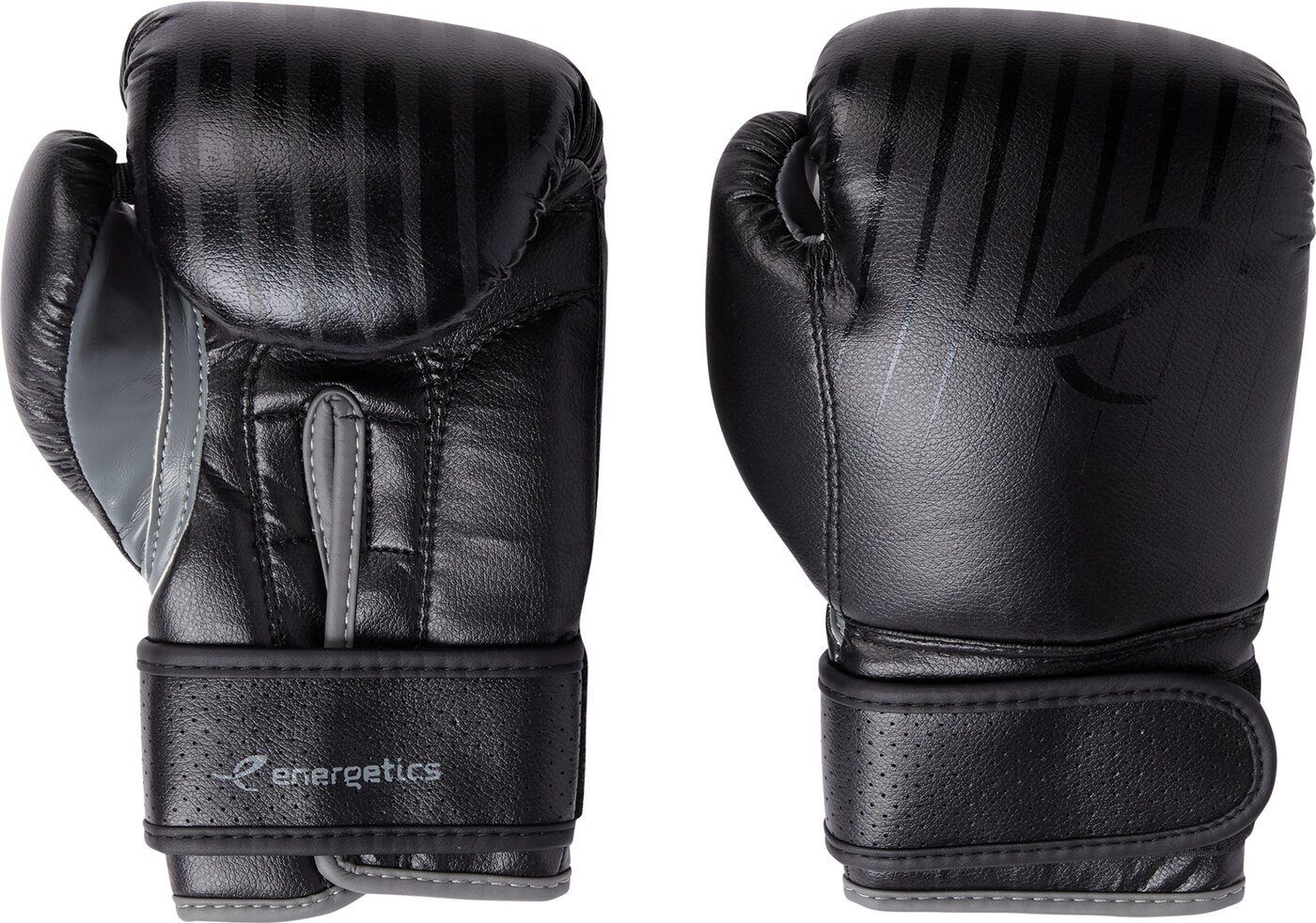 FT Boxing Energetics DARK BLACK/GREY PU Glove Boxhandschuhe Box-Handschuh