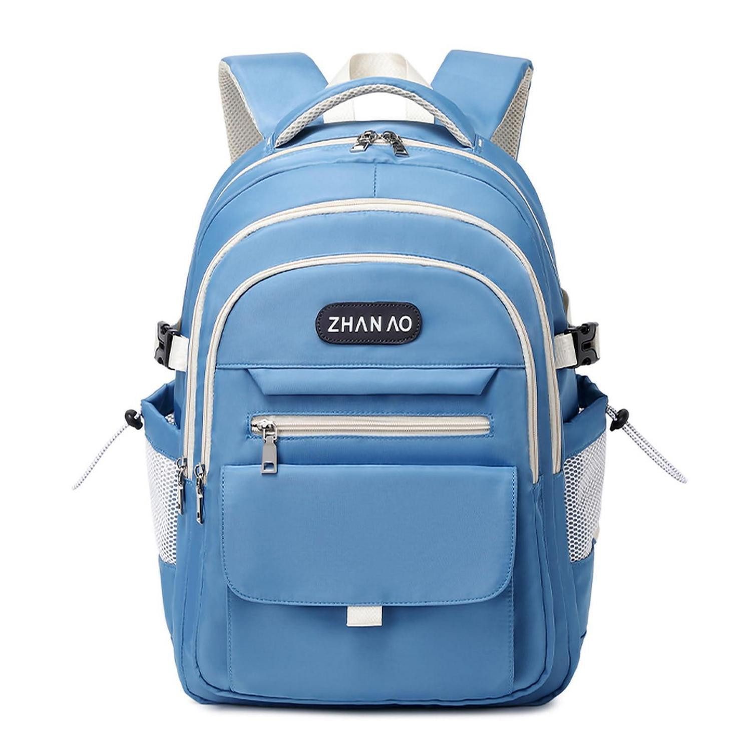 LuxusKollektion Schulrucksack Schulrucksack Mädchen 15.6" Laptop Rucksack Blau