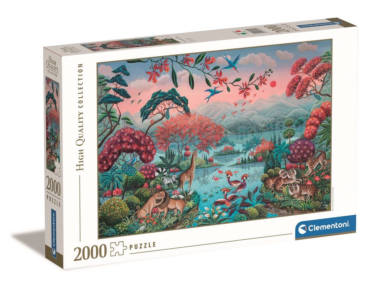 Clementoni® Puzzle 32571 Der friedliche Dschungel Puzzle, 2000 Puzzleteile | Puzzle