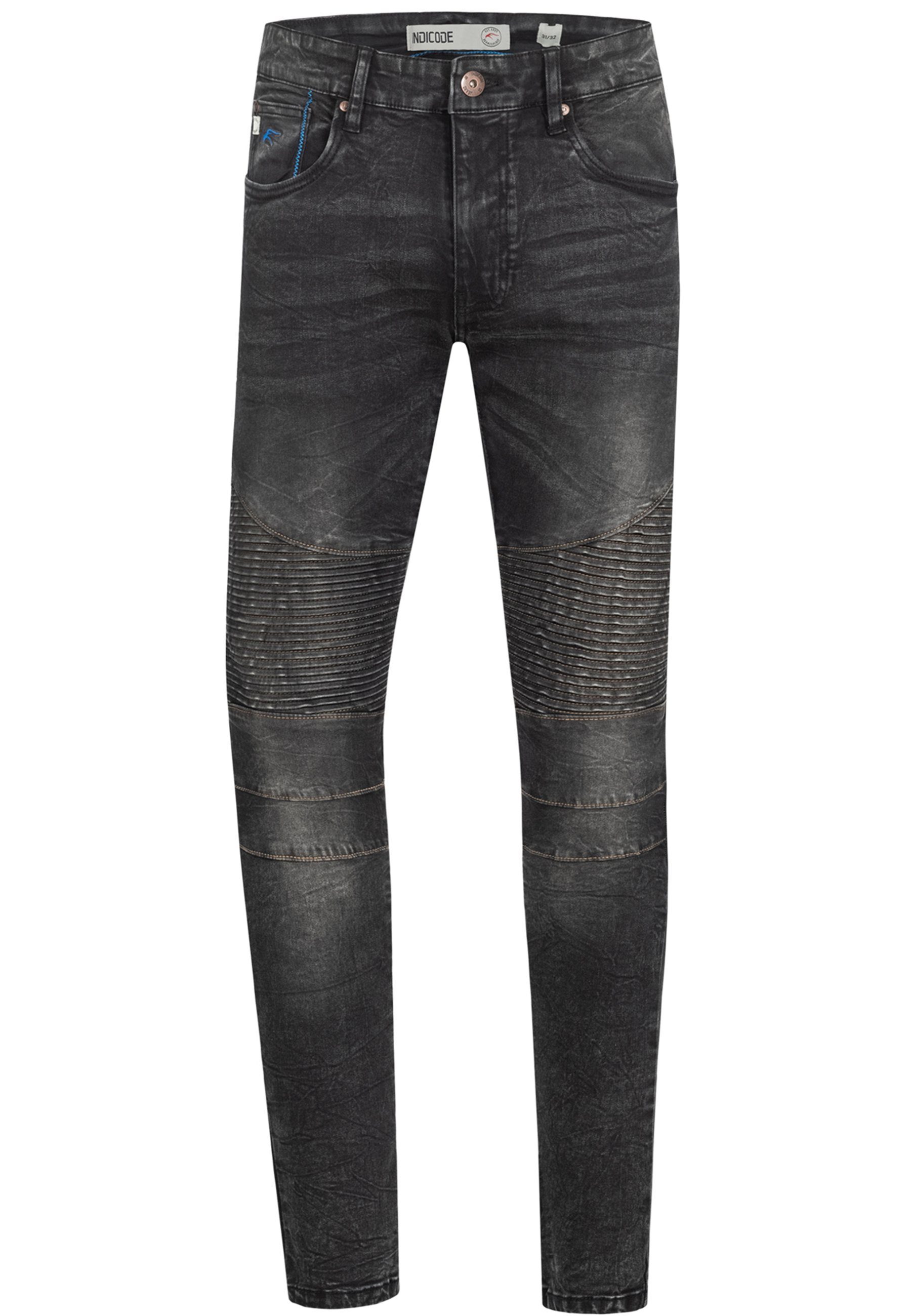 Boston Indicode Vintage Slim-fit-Jeans Black