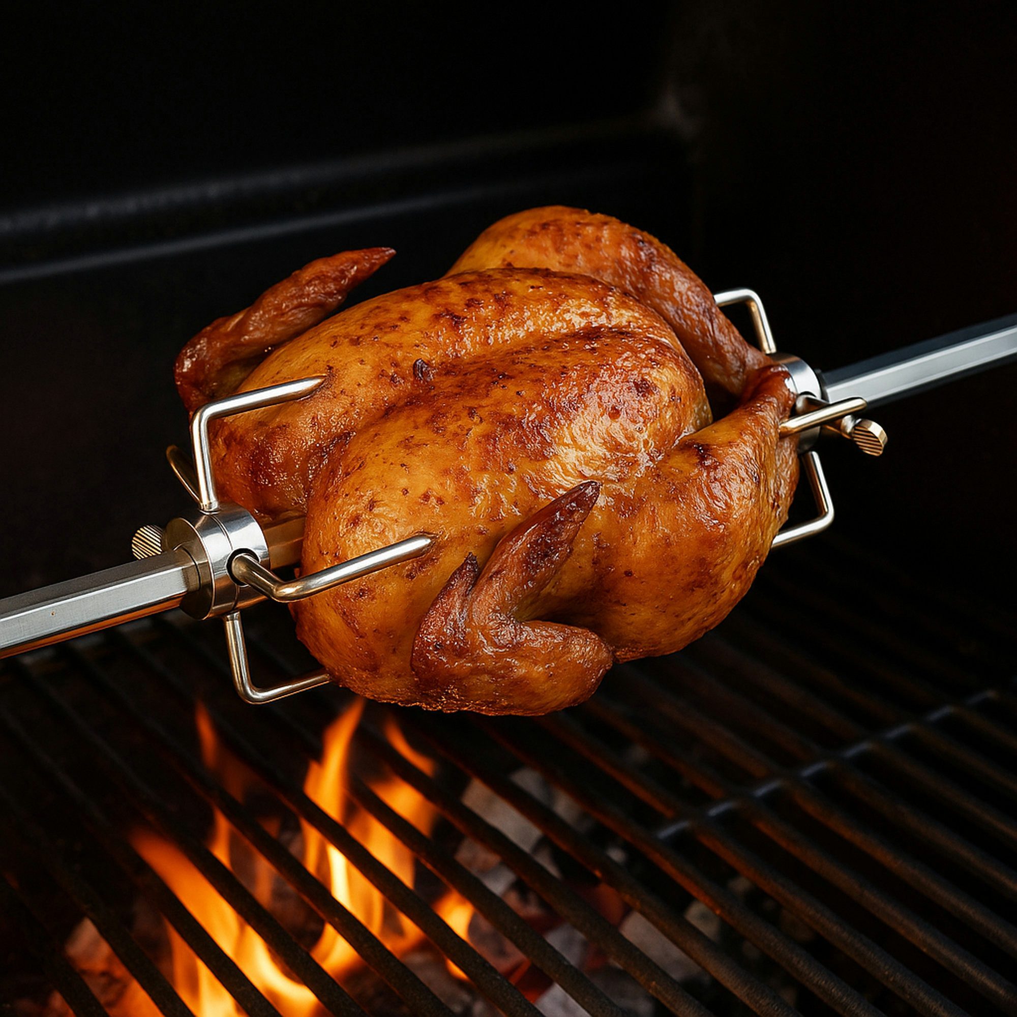 BBQ-Toro Fleischgabel Fleischnadeln (4 Stück), Fleischklammern für BBQ, Hähnchen, Schaschli, Stabile Fertigung für besonders gute Fixierung des Grillguts