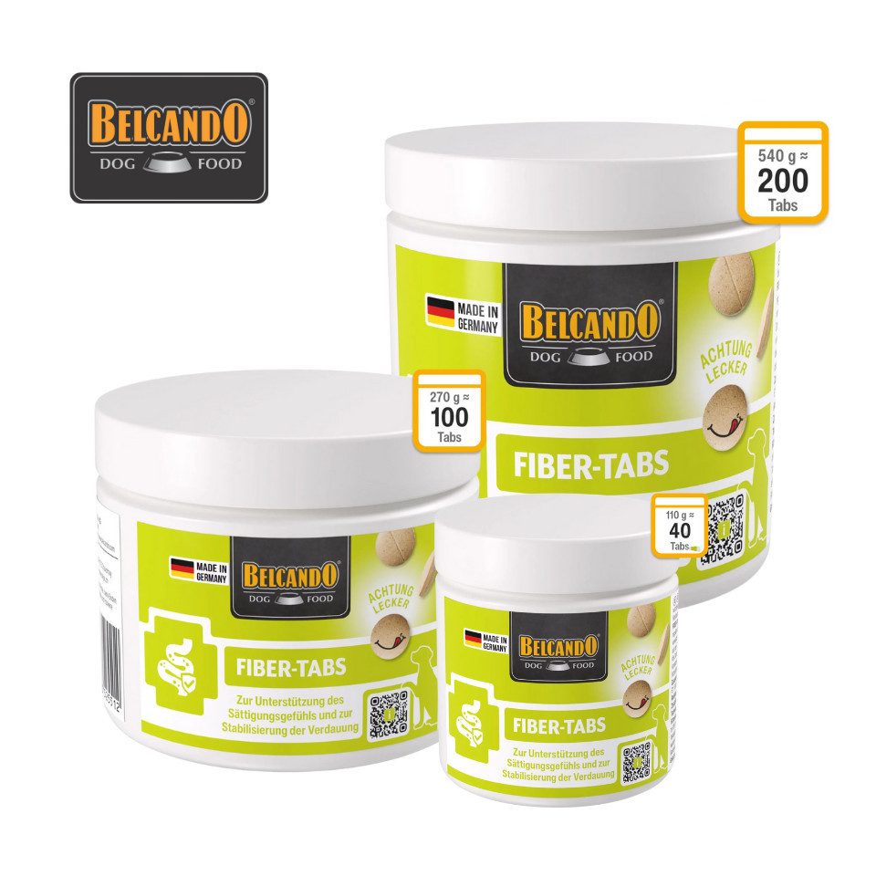 Belcando Vetline Fiber Tabs zur Unterstützung des Sättigungsgefühls, 110g