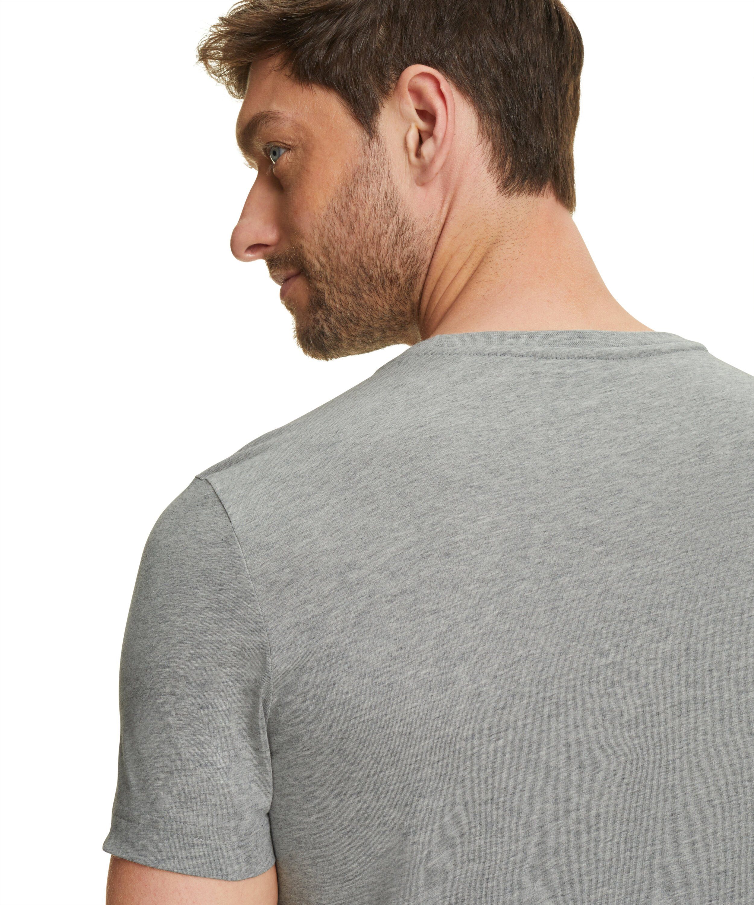 grey FALKE light T-Shirt (1-tlg) (3400) hochwertiger Pima-Baumwolle aus