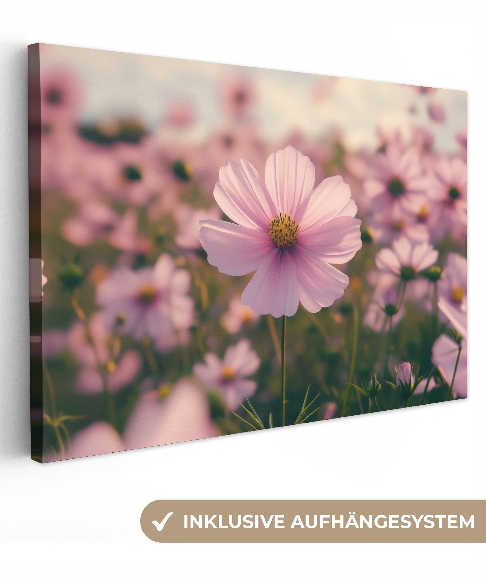 OneMillionCanvasses® Leinwandbild Blumen - Lila - günstig online kaufen