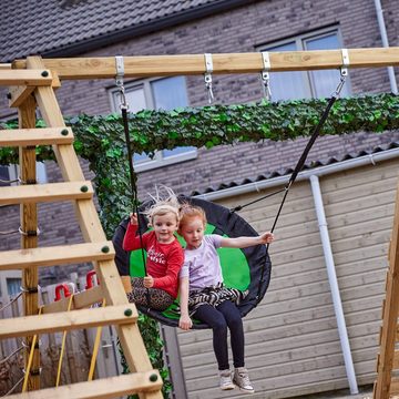 Wickey Nestschaukel Aero Sun, (Gartenschaukel aus Holz, Einzelschaukel für Kinder), 10 Jahre Garantie*, Inkl. 4 Winkelanker Wickey PROLock