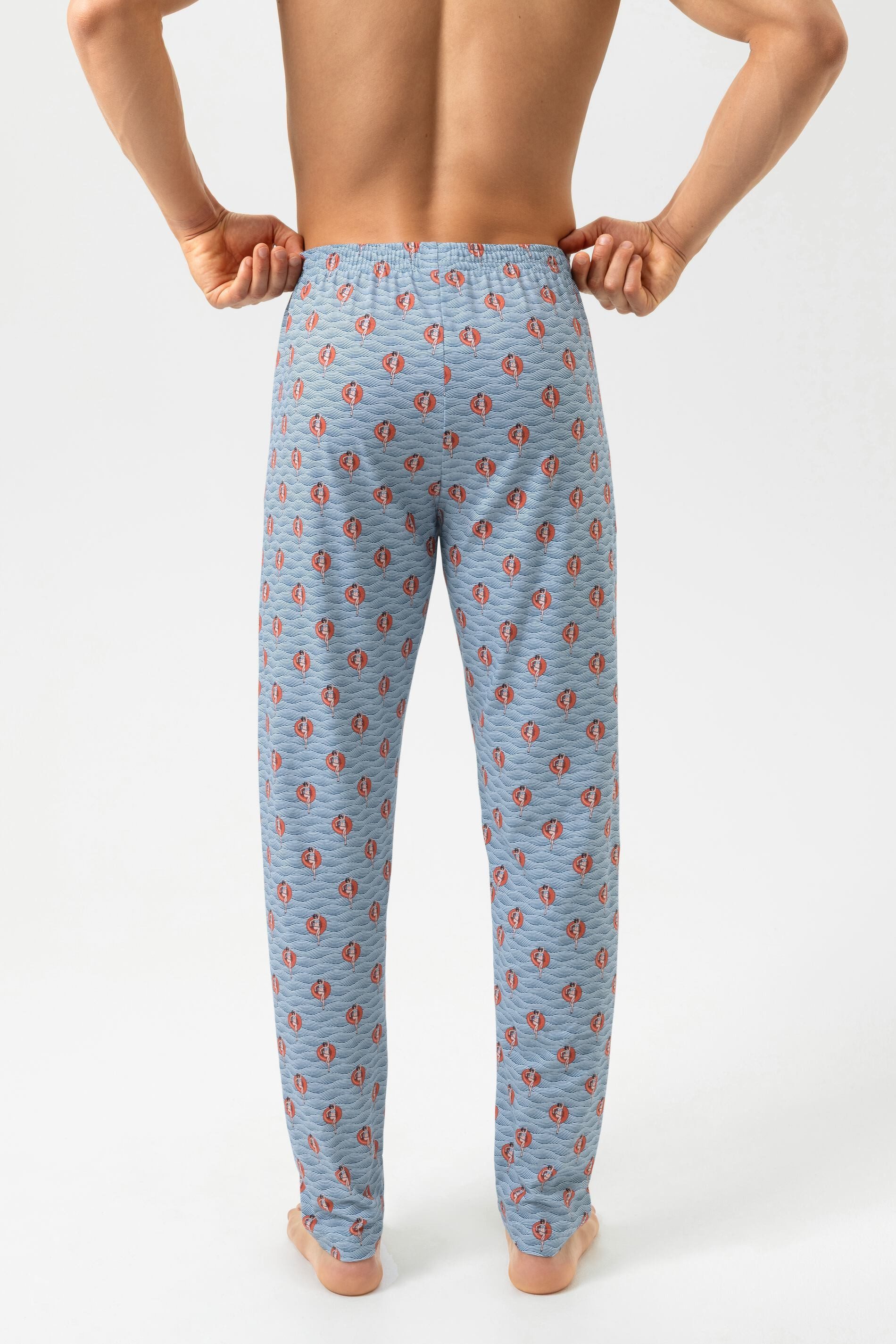 Mey Schlafhose Mey Hose lang Serie Wave Swing mit Print Hose (1-tlg) Softe Pyjamahose, gemustert, Baumwoll-Jersey-Qualität