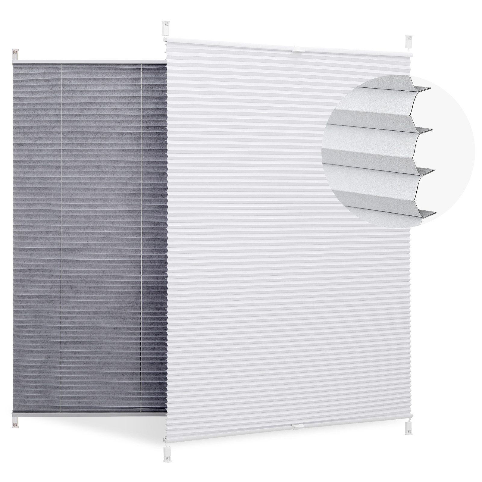 Sekey Plissee Plissees für Fenster ohne Bohren Nahtlos Elegant Halb-Wabenpl günstig online kaufen