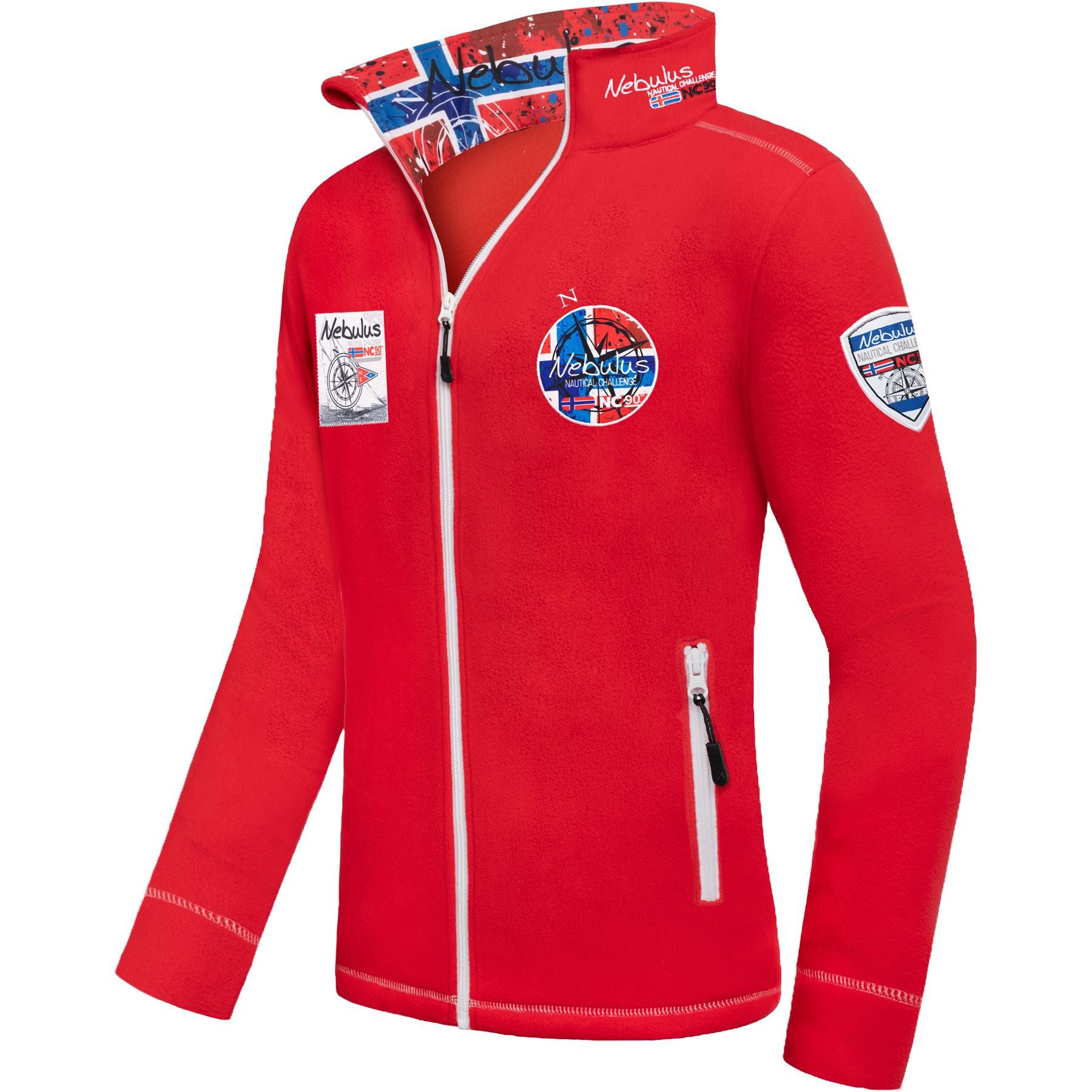Fleecejacke HENSON, P5888 - Herren, rot, XXL