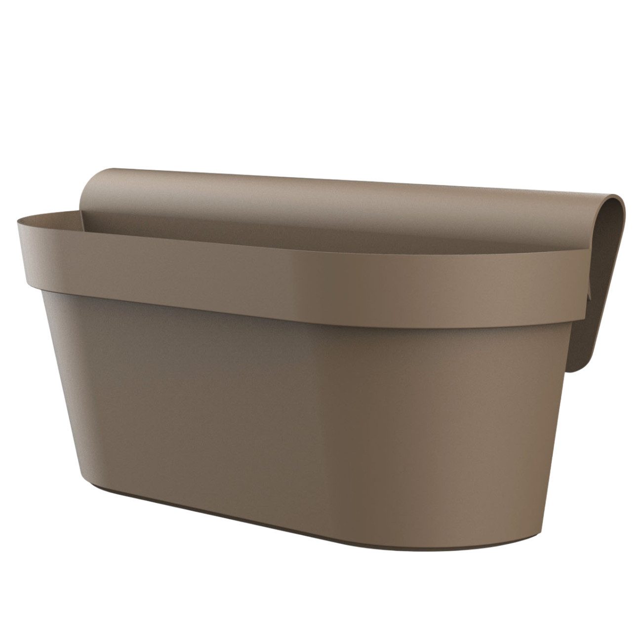 Engelland Balkonkasten Blumenkasten mit Wasserspeicher & Drainagesystem (Vorteils-Set, 1 St., Robust & Bruchfest), Blumentopf für Balkongeländer & Gartenzäune, Wetterfest, Kunststoff