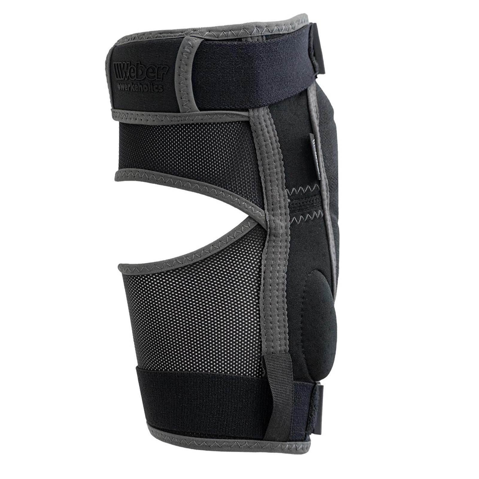 Weber GmbH Ellenbogenprotektor Weber Ellenbogenschützer schwarz L (Set, 2-tlg., 2x Ellenbogenschützer in schwarz), flexibel, Aushärtung bei Aufprall, wiederverwendbar
