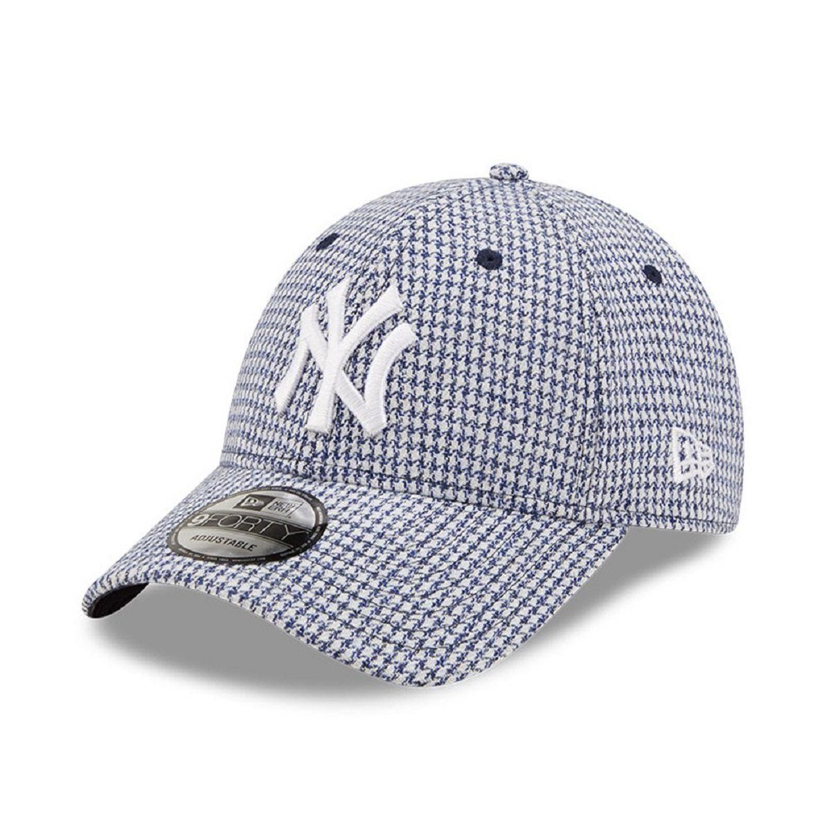 New Era Baseball Cap 9FORTY New York Yankees Houndstooth dunkelblau