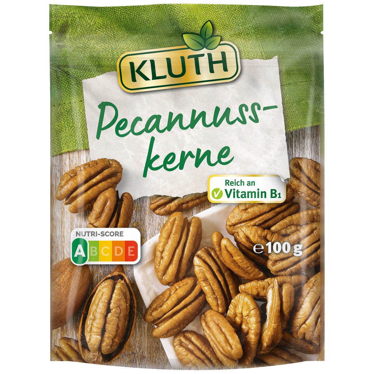 KLUTH Knabberei, Kluth Pecannusskerne reich an Vitamin B1 Premium Produkt 100g