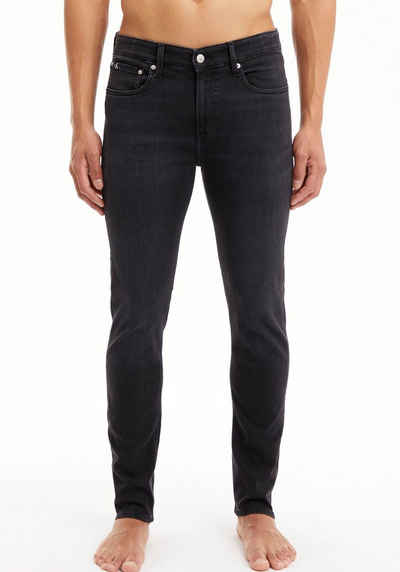 Calvin Klein Jeans Skinny-fit-Jeans »SKINNY« mit Calvin Klein Leder-Badge