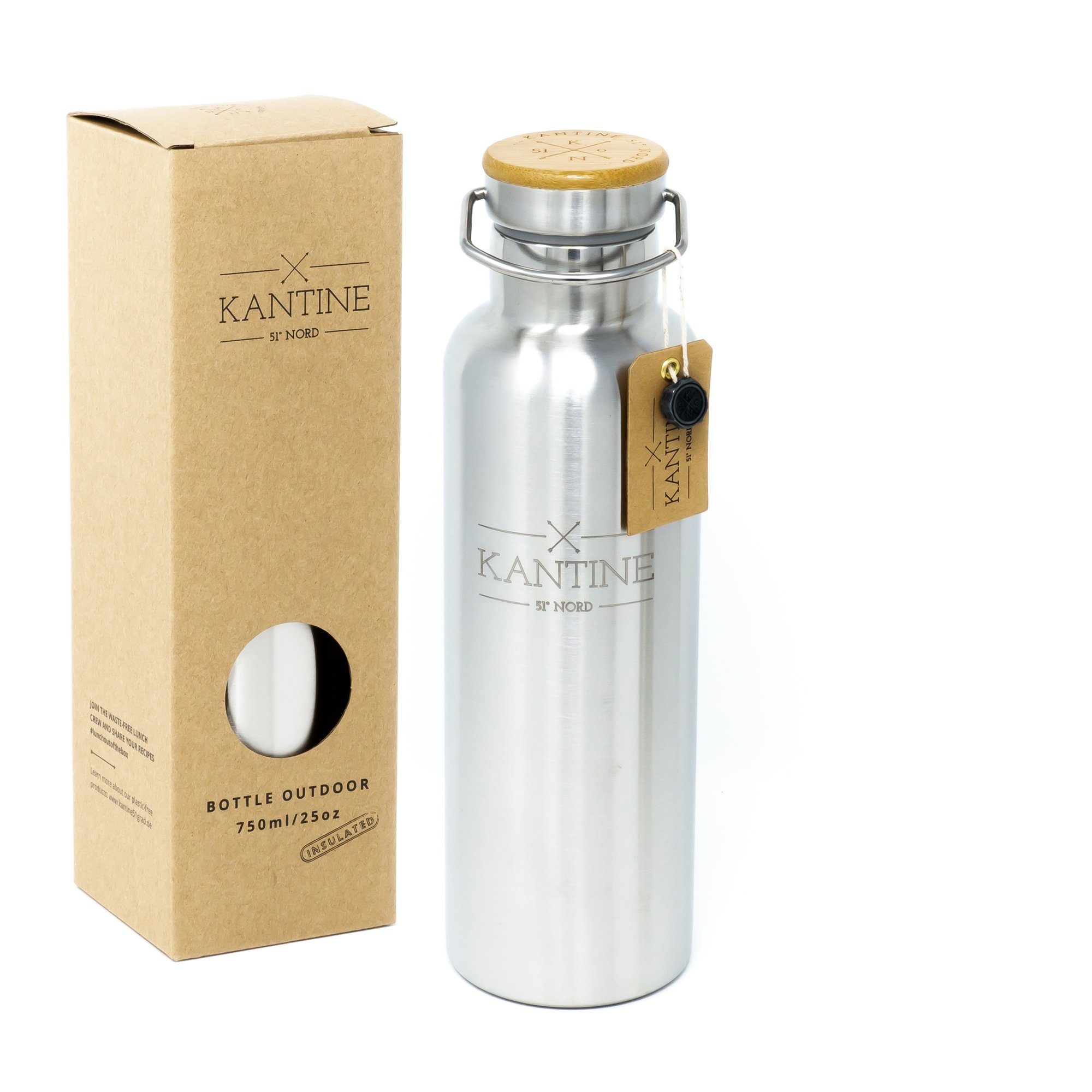 Kantine51°Nord 750ml Isolierflasche Outdoor Trinkflasche