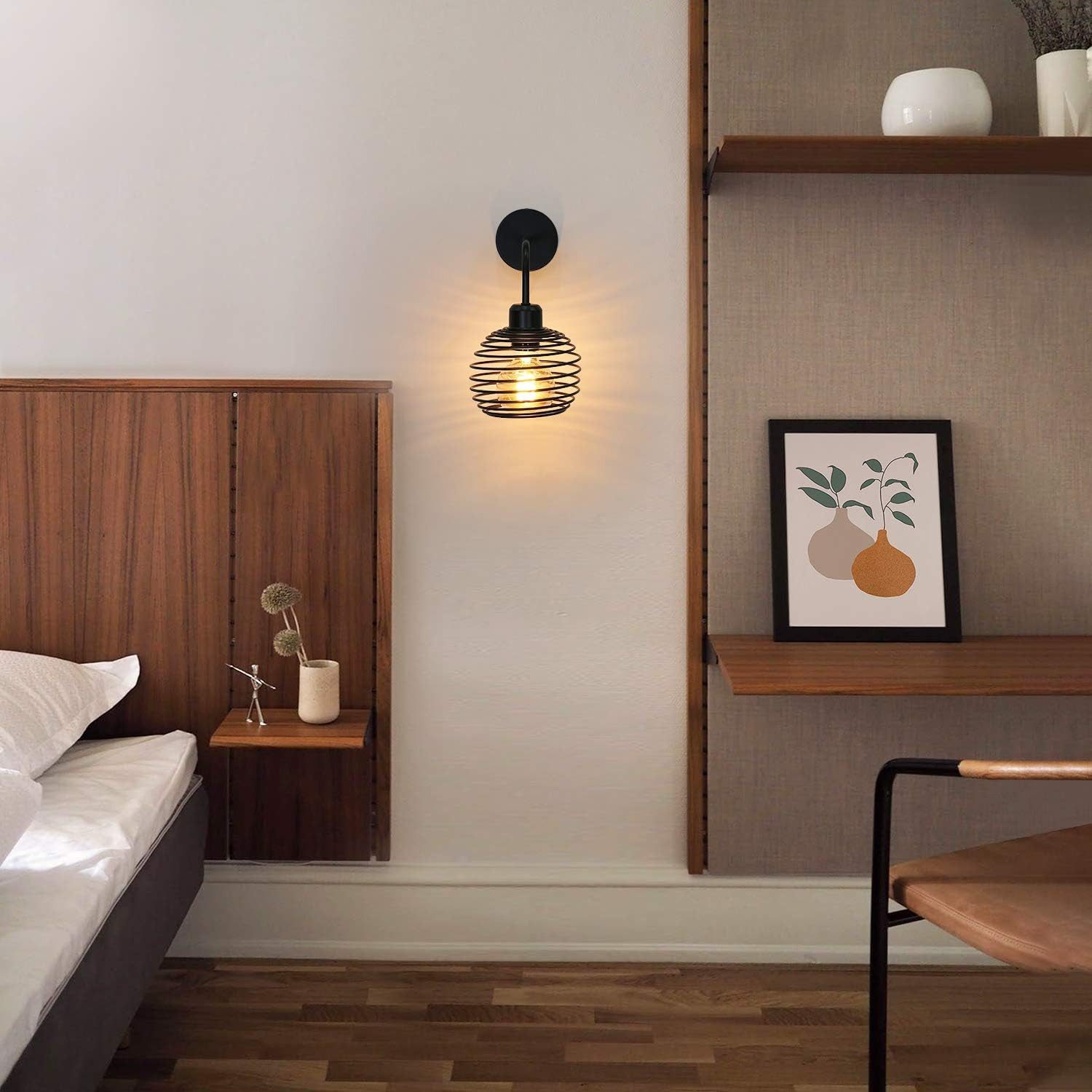 Nettlife Wandleuchte Wandleuchte Vintage Innen Wandlampe Retro, LED wechsel günstig online kaufen