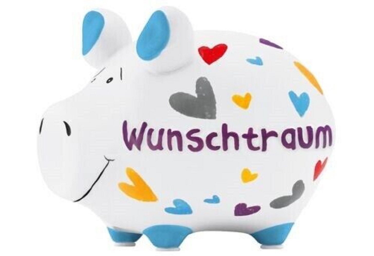 G.Wurm GmbH Spardose KCG Sparschwein "Wunschtraum" Keramik Bunt 12x9x9cm günstig online kaufen