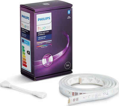 Philips Hue LED Stripe White & Color Amb. LightStrip Plus 1m Erweiterung, Philips Hue Lightstrip + Erweiterung, beeindruckende Flexibilität