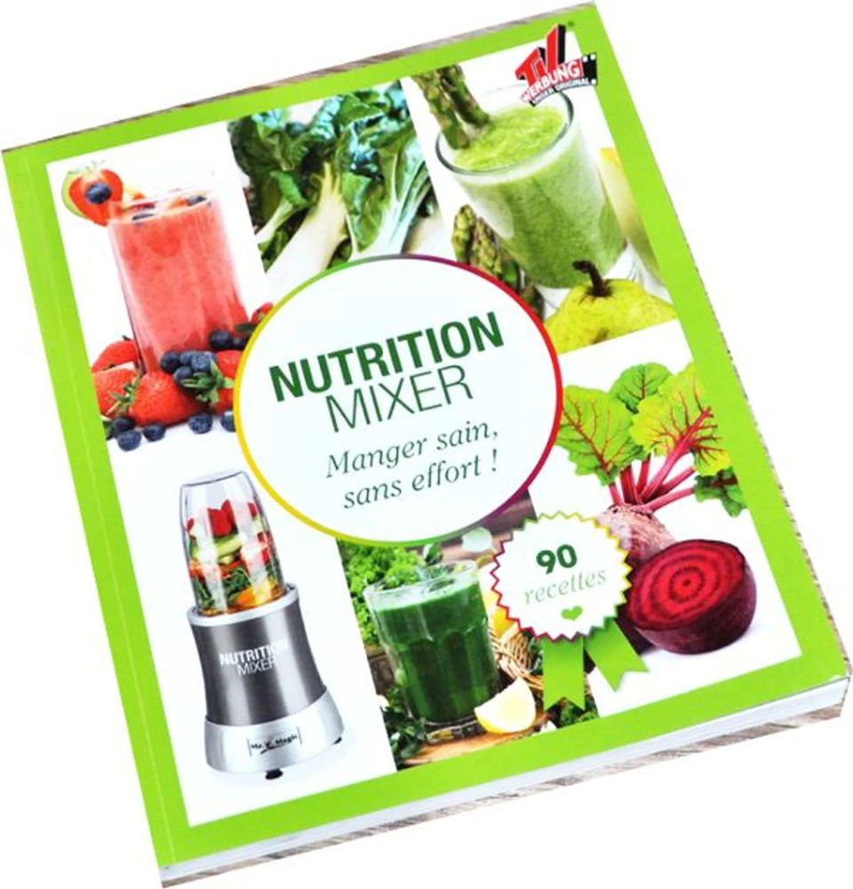 sans MAGIC Natur Mixer Notizbuch Mr. manger effort, Nutrition Rezepte Magic Kochbuch Nutrition Rezeptuch sain