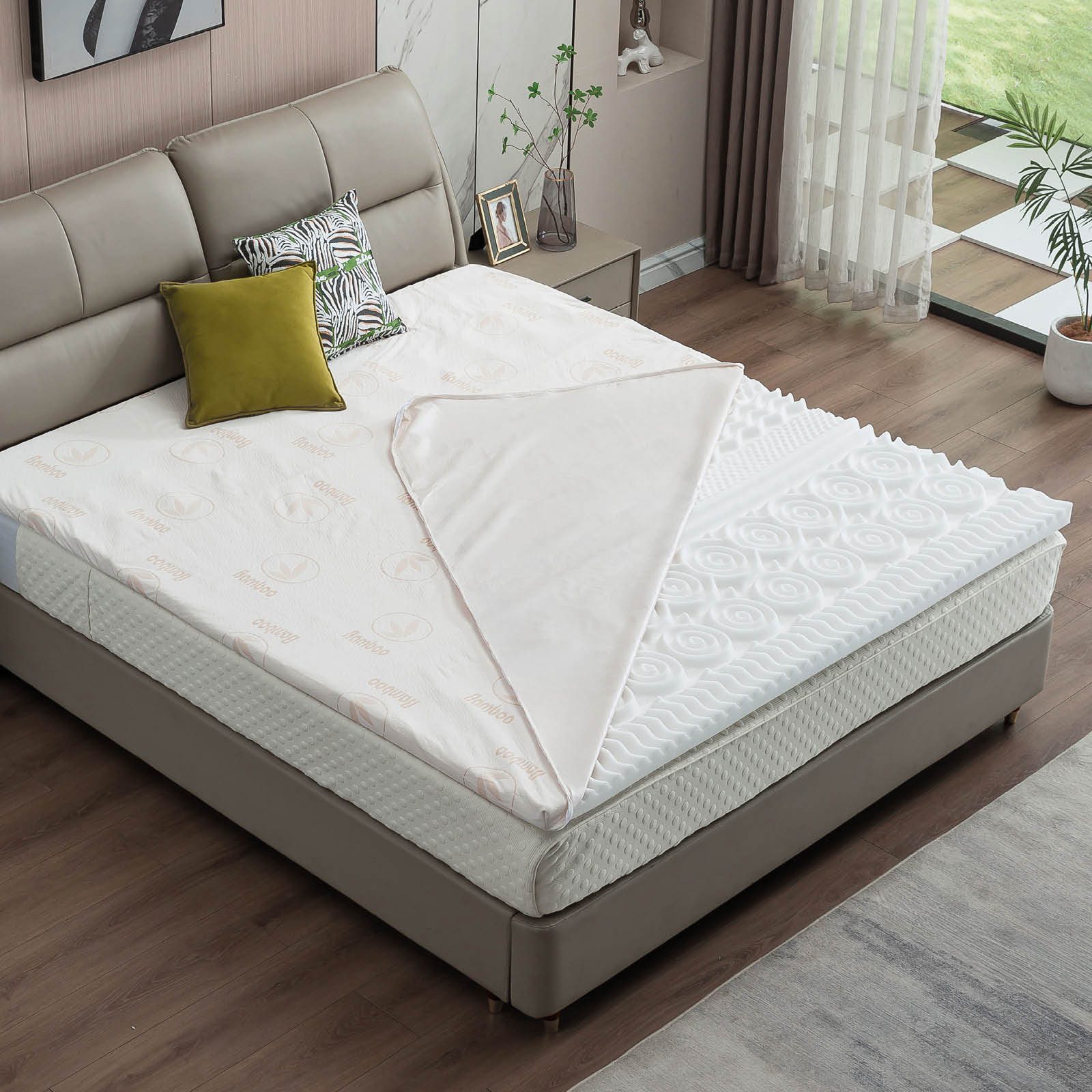 AMBINESS, Topper Matratzentopper Memory Foam 80x200cm - 180x200cm, orthopäd günstig online kaufen
