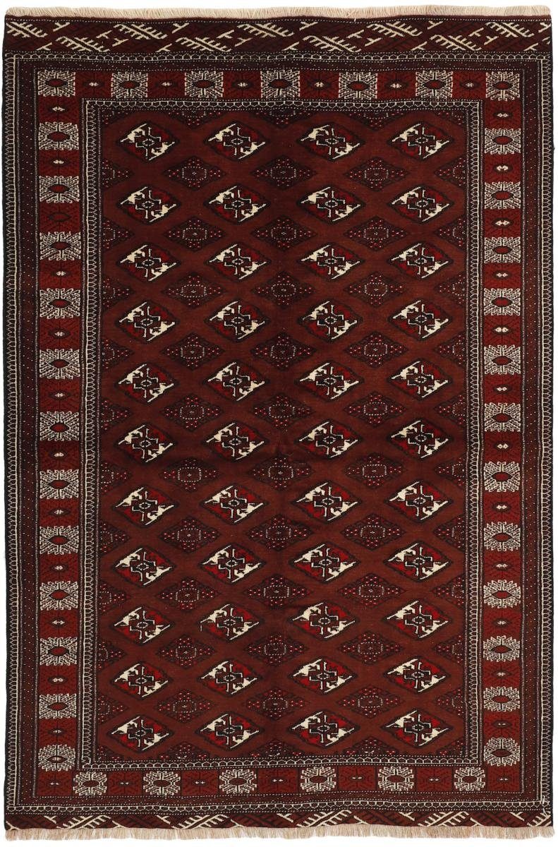 Orientteppich Turkaman 159x238 Handgeknüpfter Orientteppich / Perserteppich, Nain Trading, rechteckig, Höhe: 6 mm