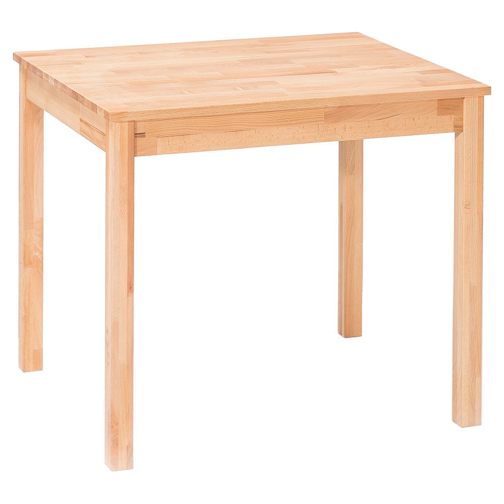 Lomadox Esstisch AMIENS-06, 70x70 cm, Kernbuche massiv geölt, Echtholz