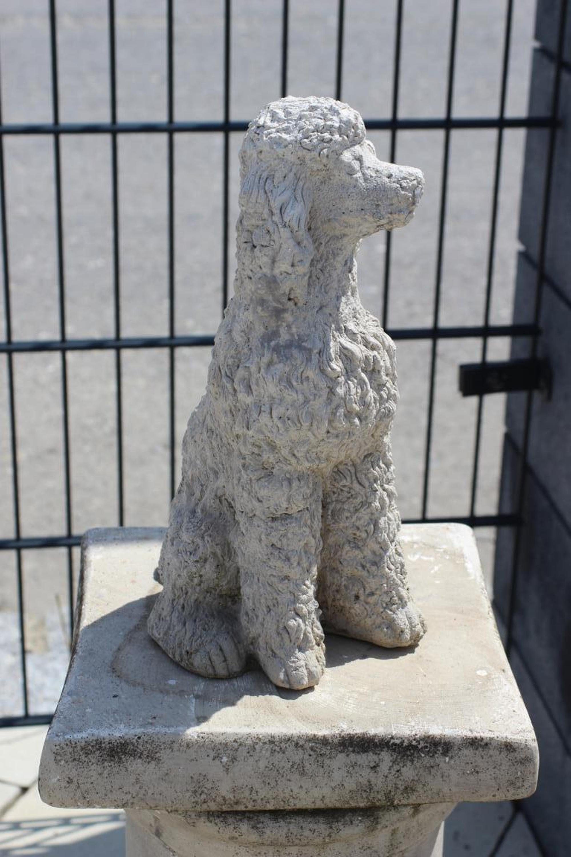 JVmoebel Gartenfigur, Hund Figur Dekoration Statuen Skulptur Garten
